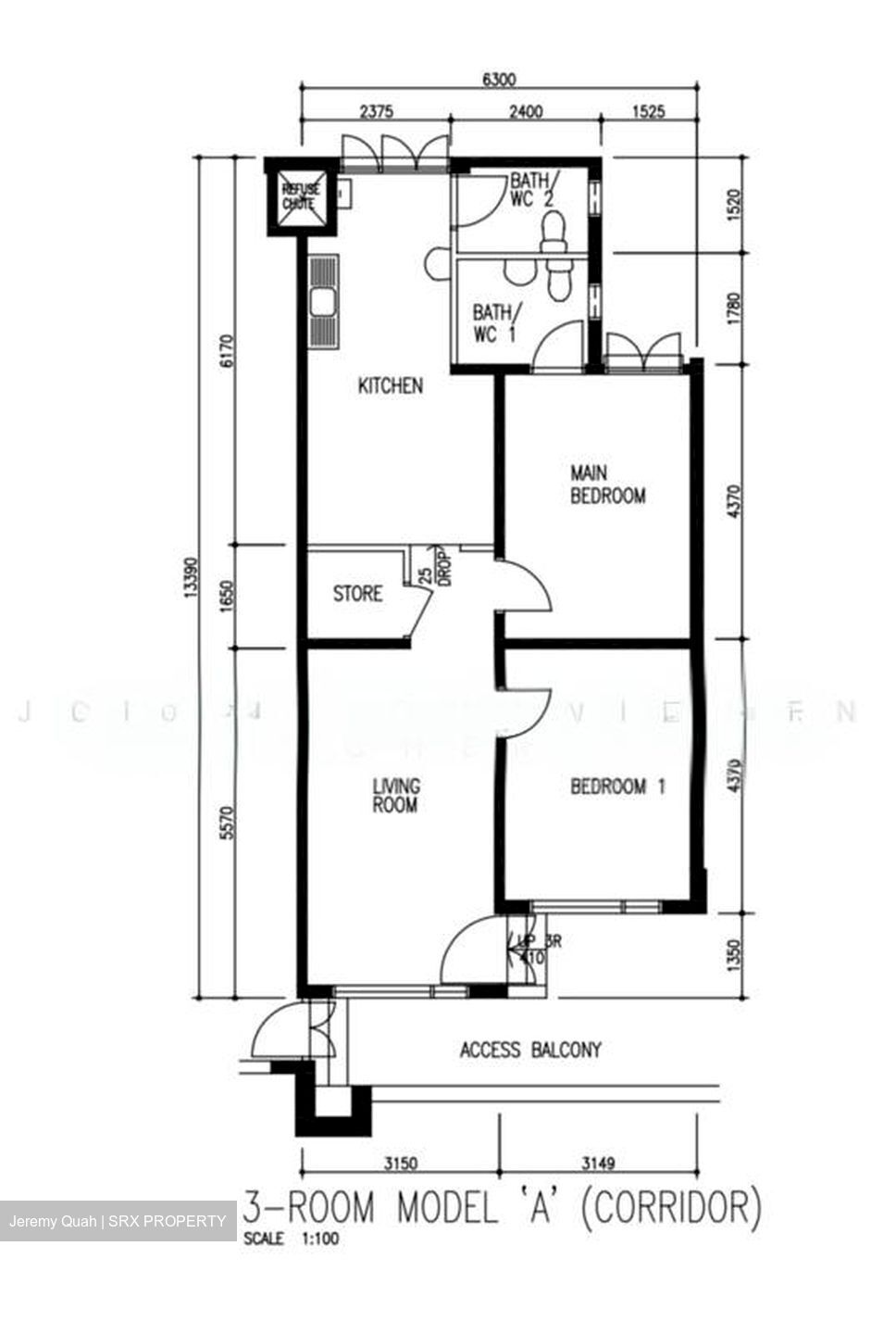 Blk 343 Bukit Batok Street 34 (Bukit Batok), HDB 3 Rooms #606259561